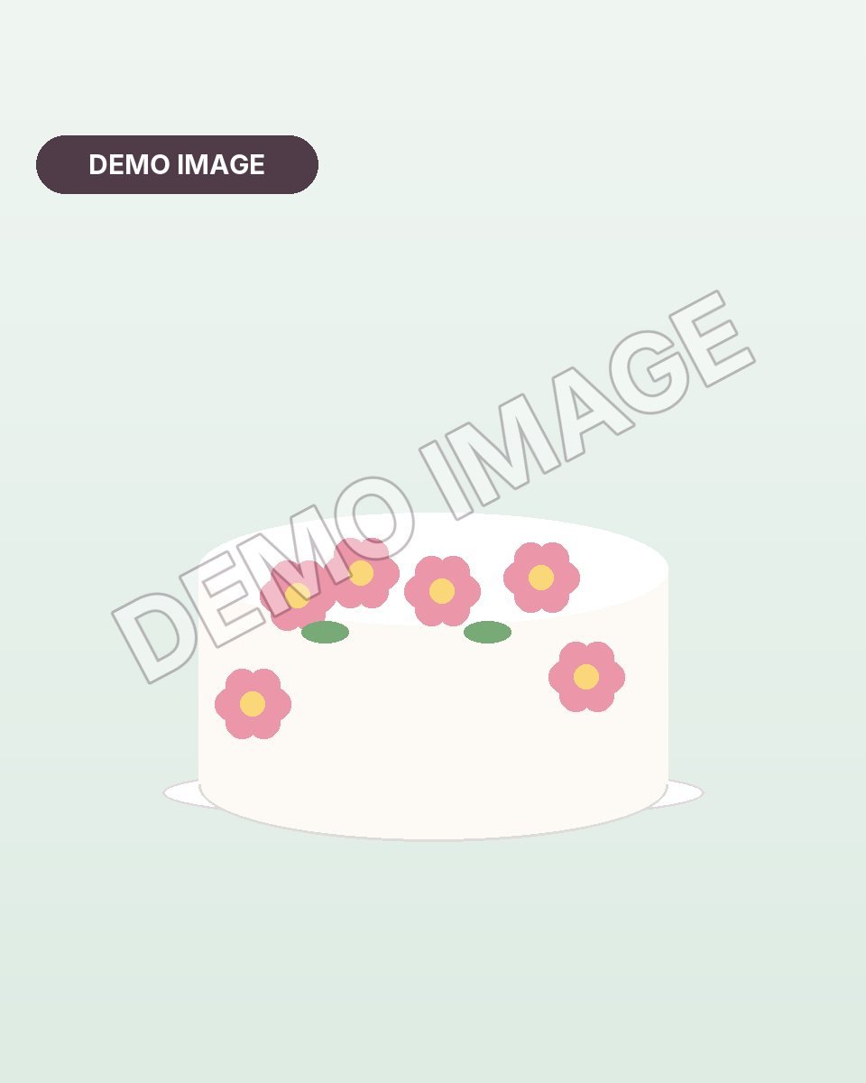Demo illustration of Elegant Floral Cake (temporary)